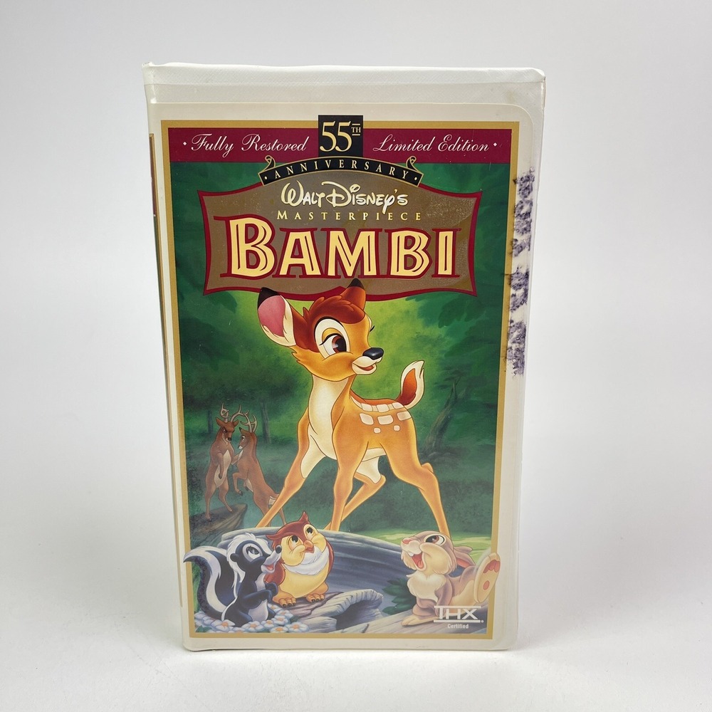 Bambi Walt Disneys 55th Anniversary Masterpiece Collection VHS 1997 Clamshell